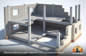 Каркасный домокомплект от ОСК XXI ВЕК, Владикавказ